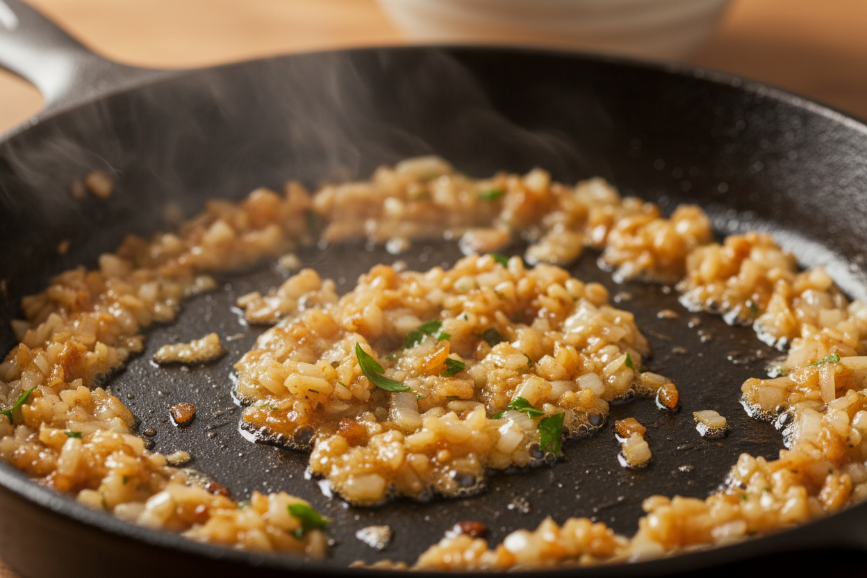 Bobby Flay's Skillet Chicken Thighs in a Dreamy Creamy Garlic Sauce preparation step 2