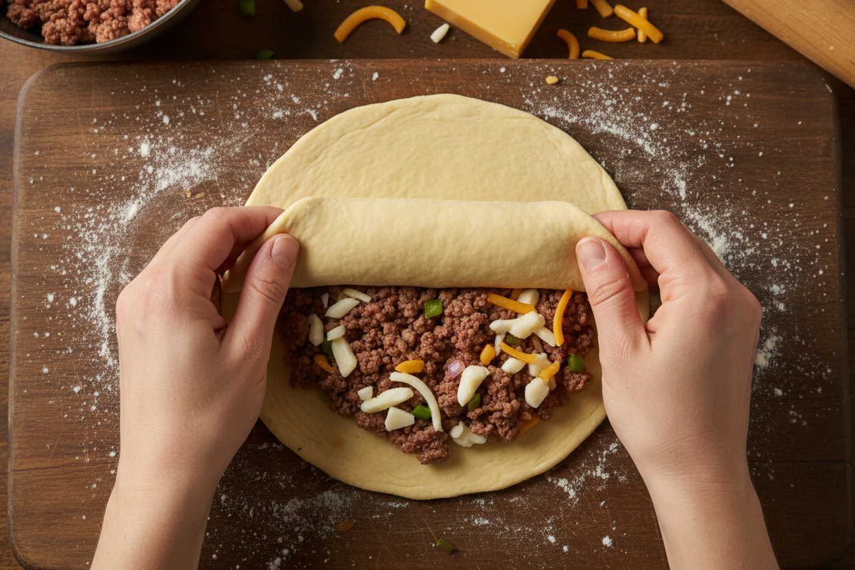 Cheesy Taco Sticks preparation step 2
