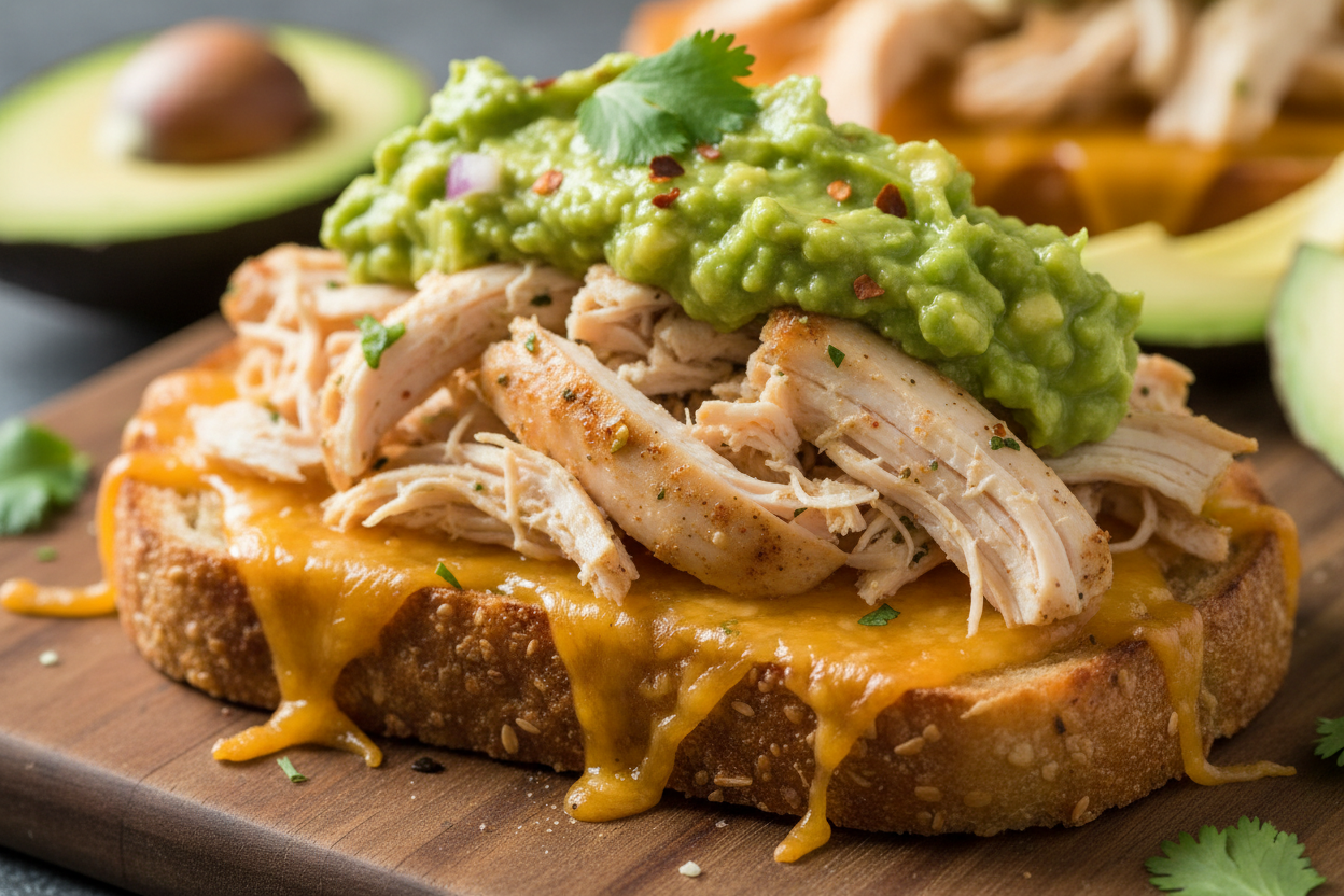 Chicken Avocado Melt Sandwich preparation step 1