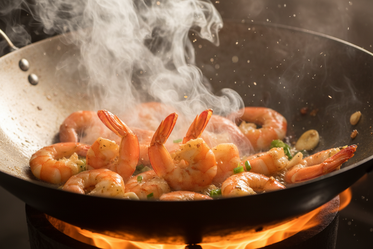 Chinese Shrimp Fried Rice preparation step 1