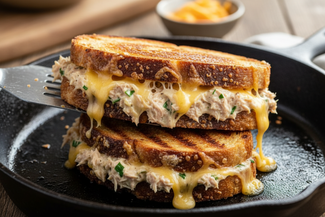 Classic Tuna Melt Sandwich preparation step 2