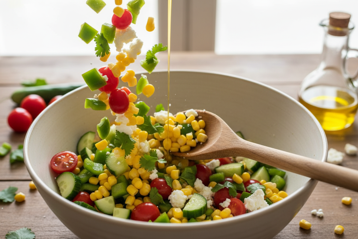 Corn Salad preparation step 1