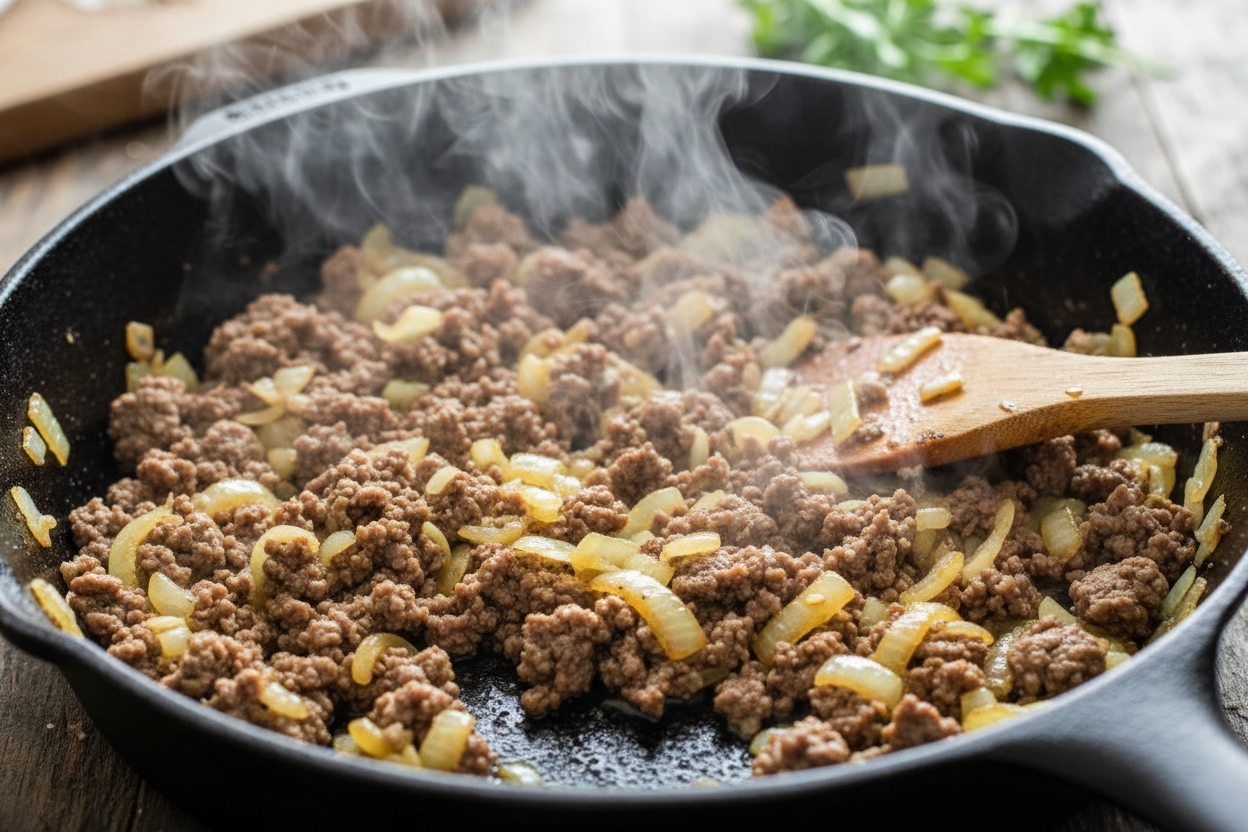 Cowboy Casserole preparation step 1