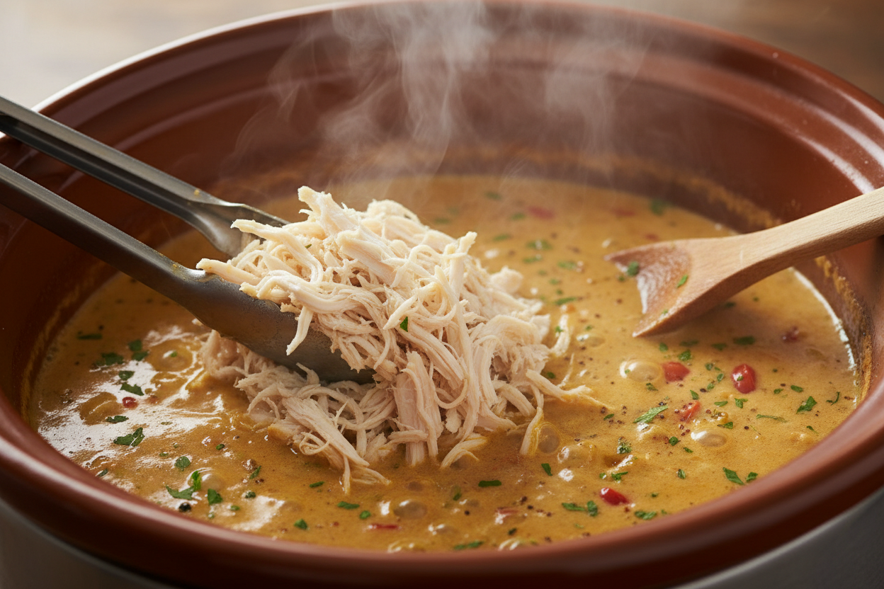 Creamy Crockpot Cajun Butter Chicken preparation step 1