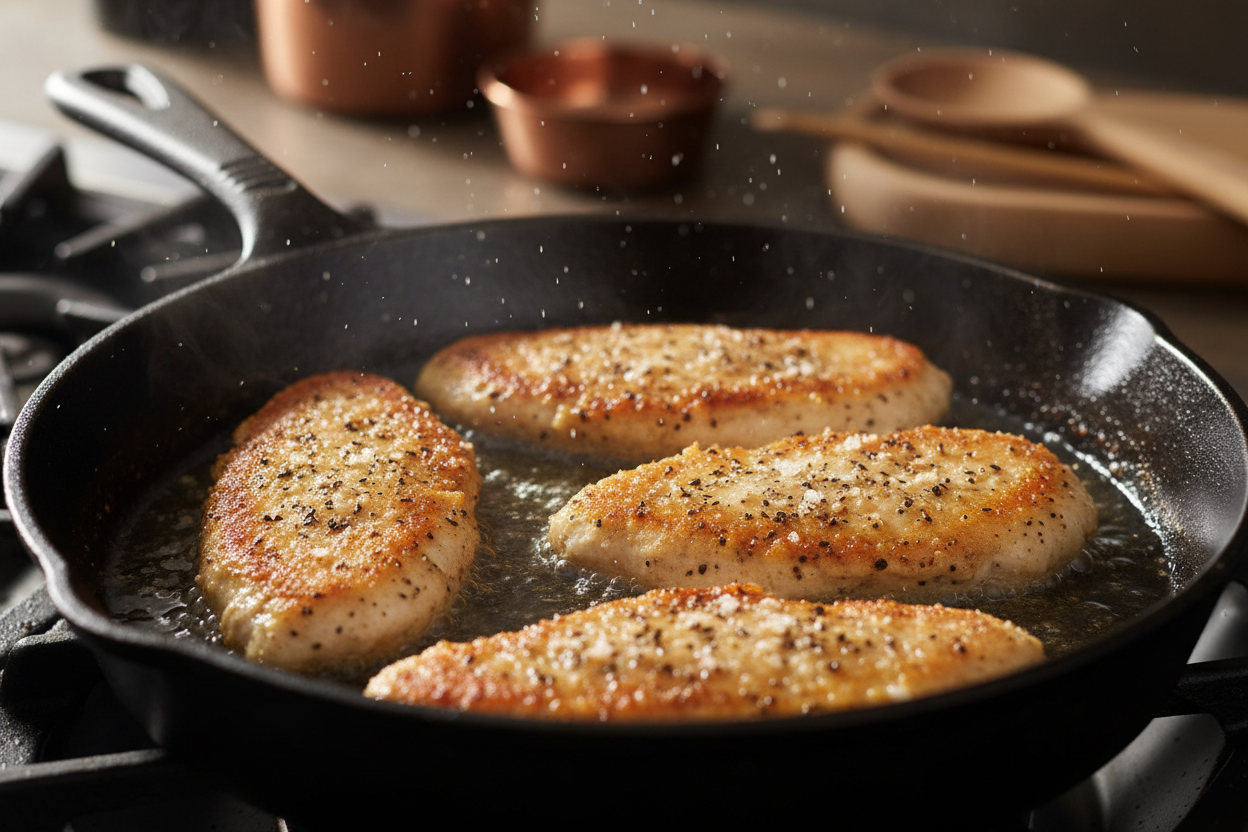 Creamy Garlic Chicken preparation step 1