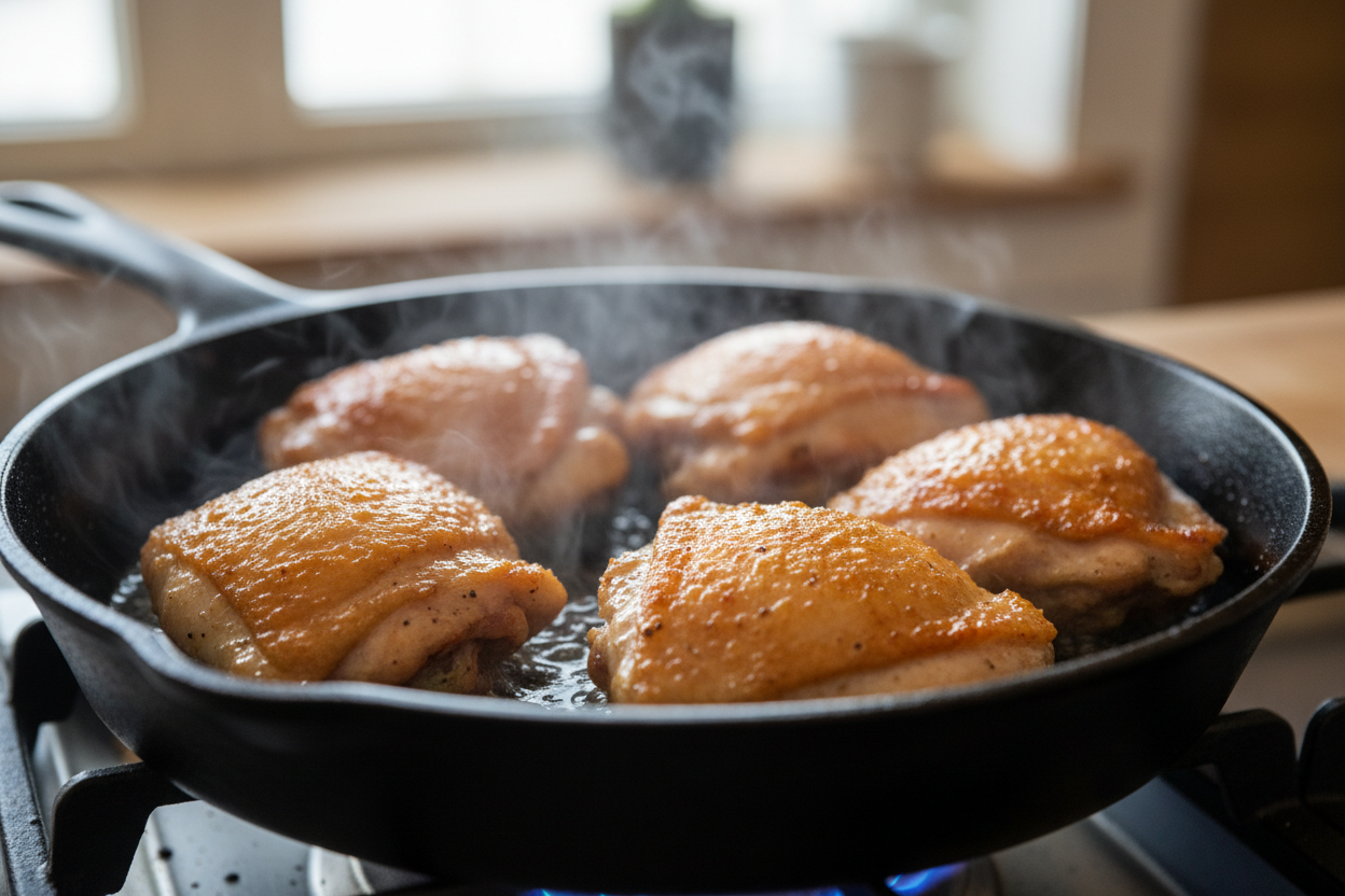 Creamy Oven Baked Chicken Thighs preparation step 1