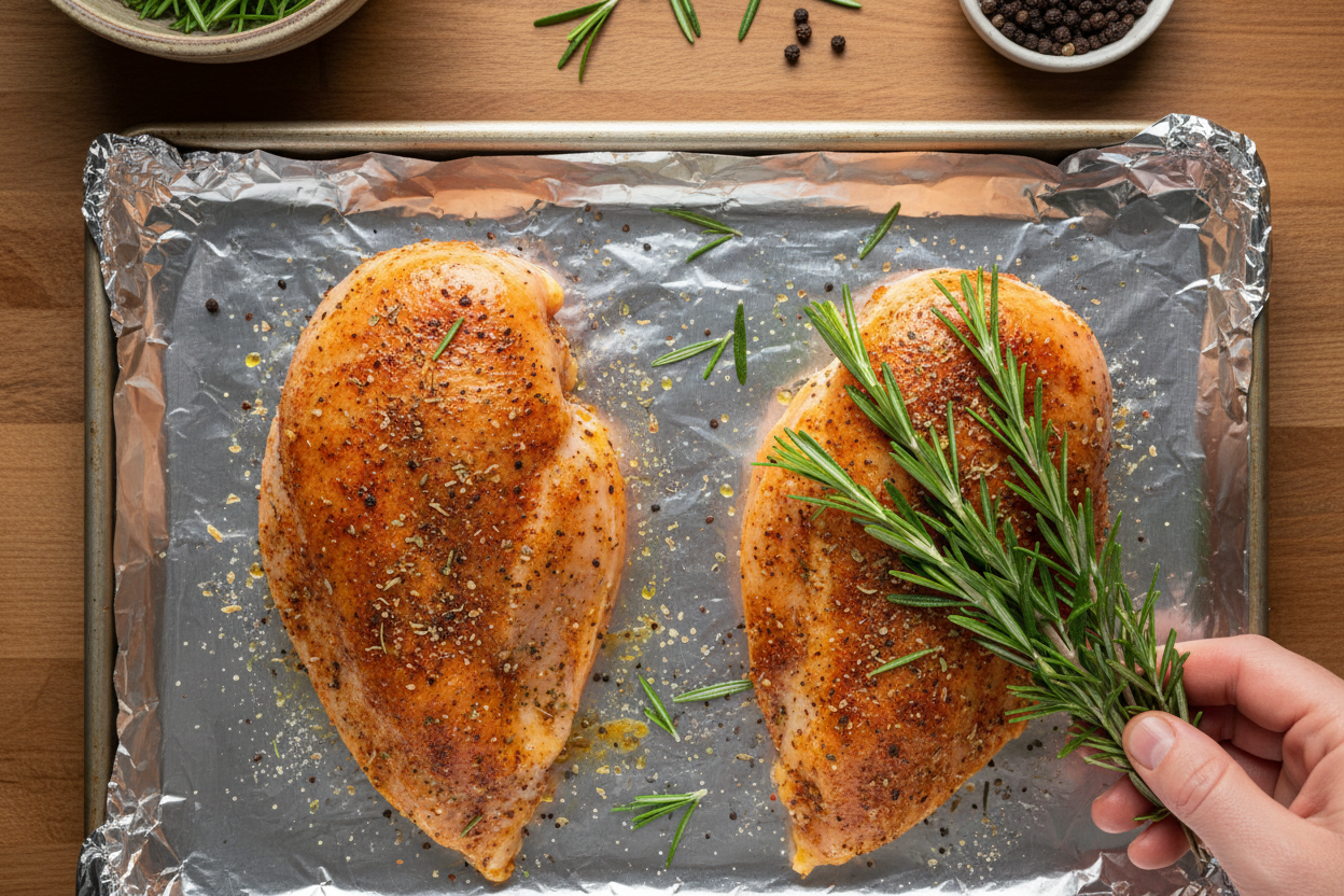 Crispy Oven Roasted Chicken Breast preparation step 2
