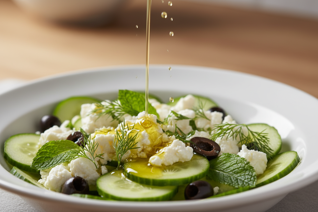 Cucumber Feta Salad preparation step 2