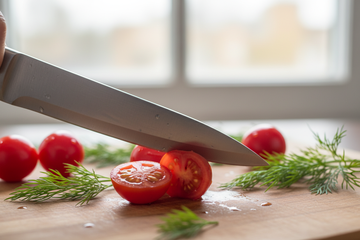 Cucumber Tomato Salad preparation step 1