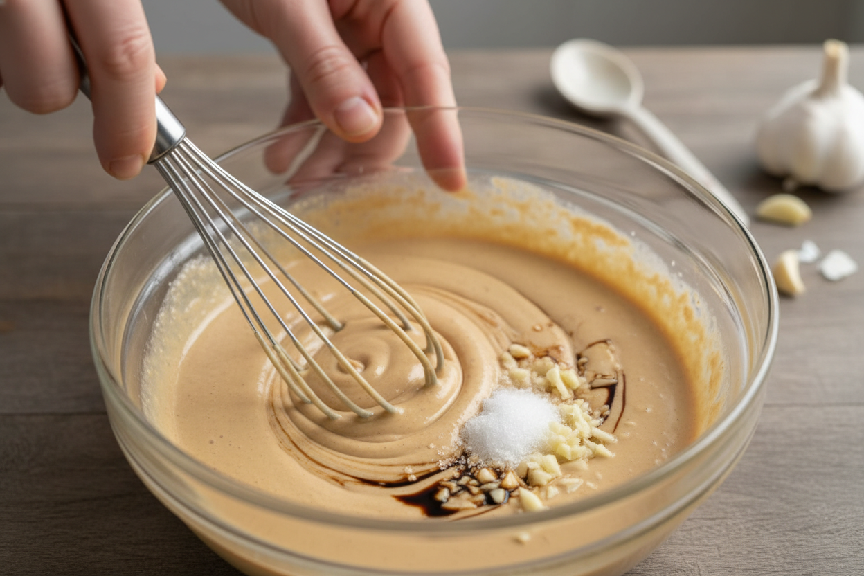 Easy Asian Cold Sesame Noodles preparation step 1