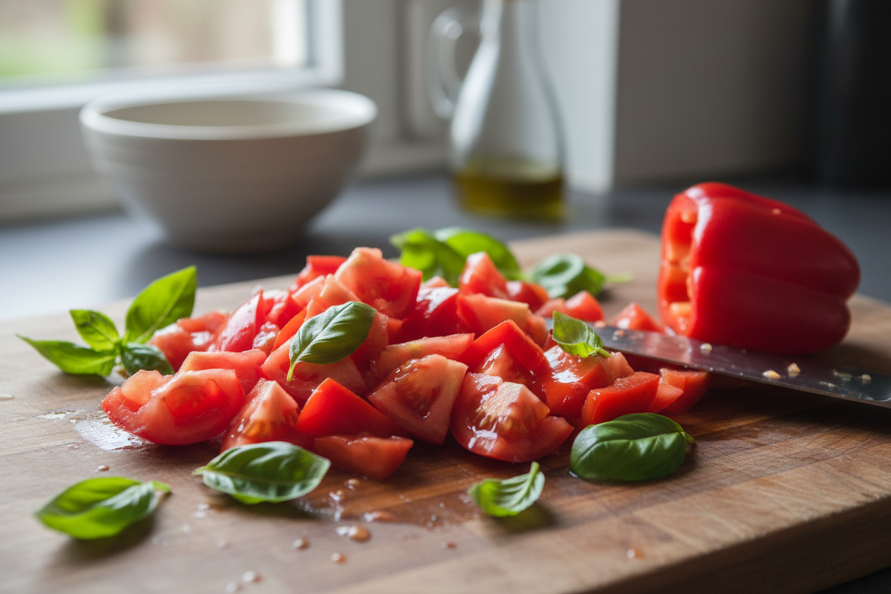 Easy Gazpacho Recipe preparation step 1