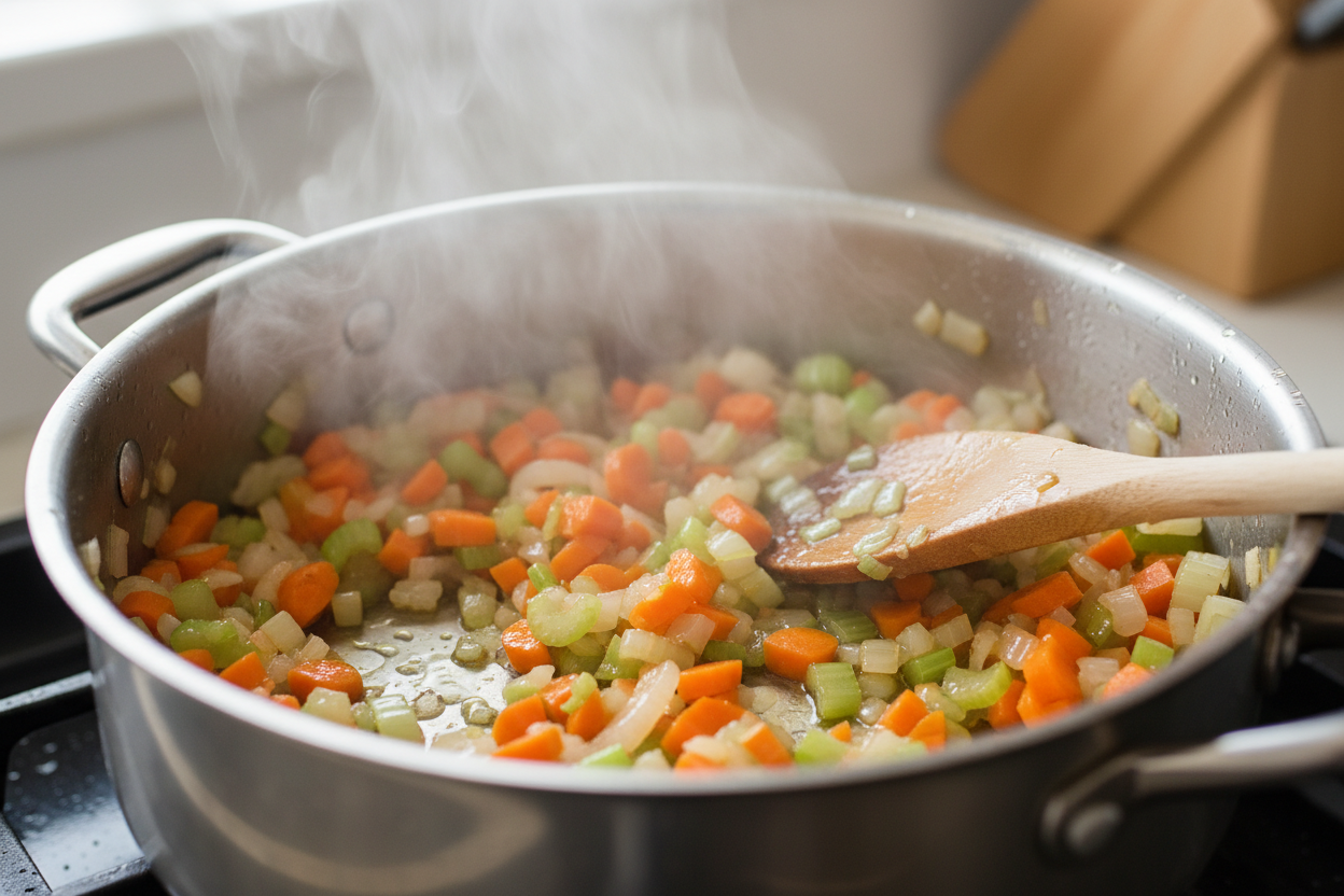 Easy Hearty Vegetable Soup Recipes preparation step 1