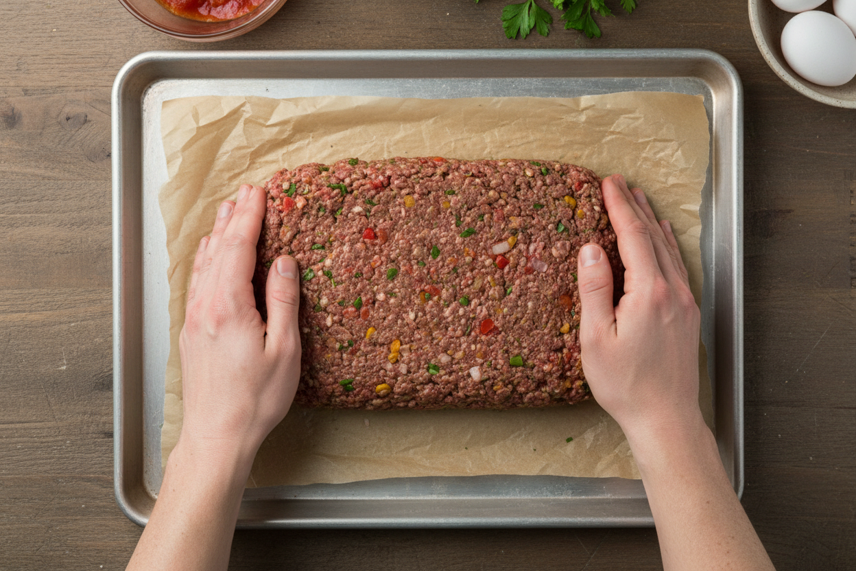 Easy Italian Meatloaf preparation step 2
