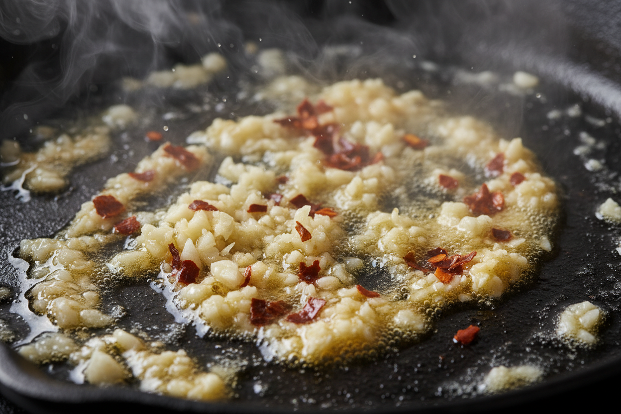 Garlic Butter Chicken Pasta preparation step 2