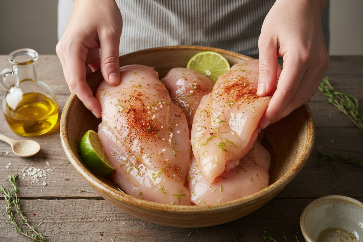 Grilled California Avocado Chicken preparation step 1