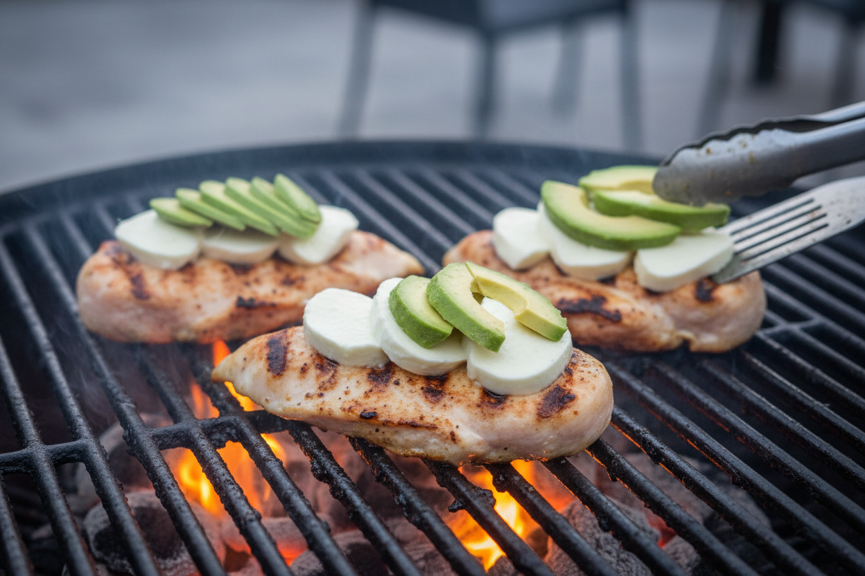 Grilled California Avocado Chicken preparation step 2