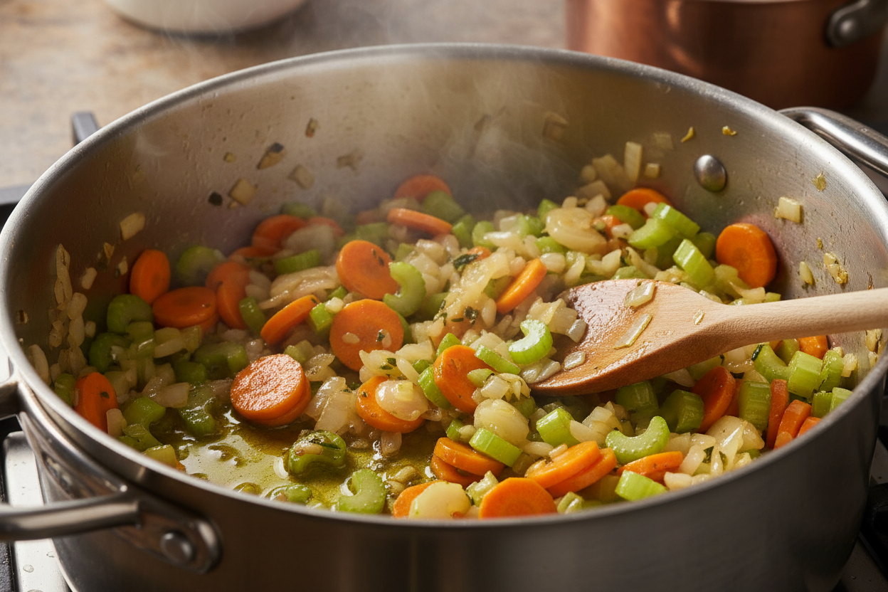 Hearty Chicken Veggie Soup preparation step 1