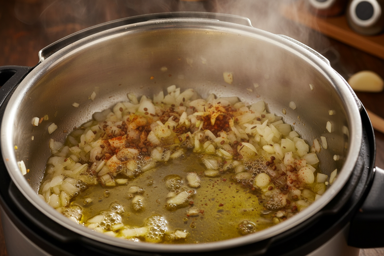Instant Pot Chicken Tikka Masala preparation step 2