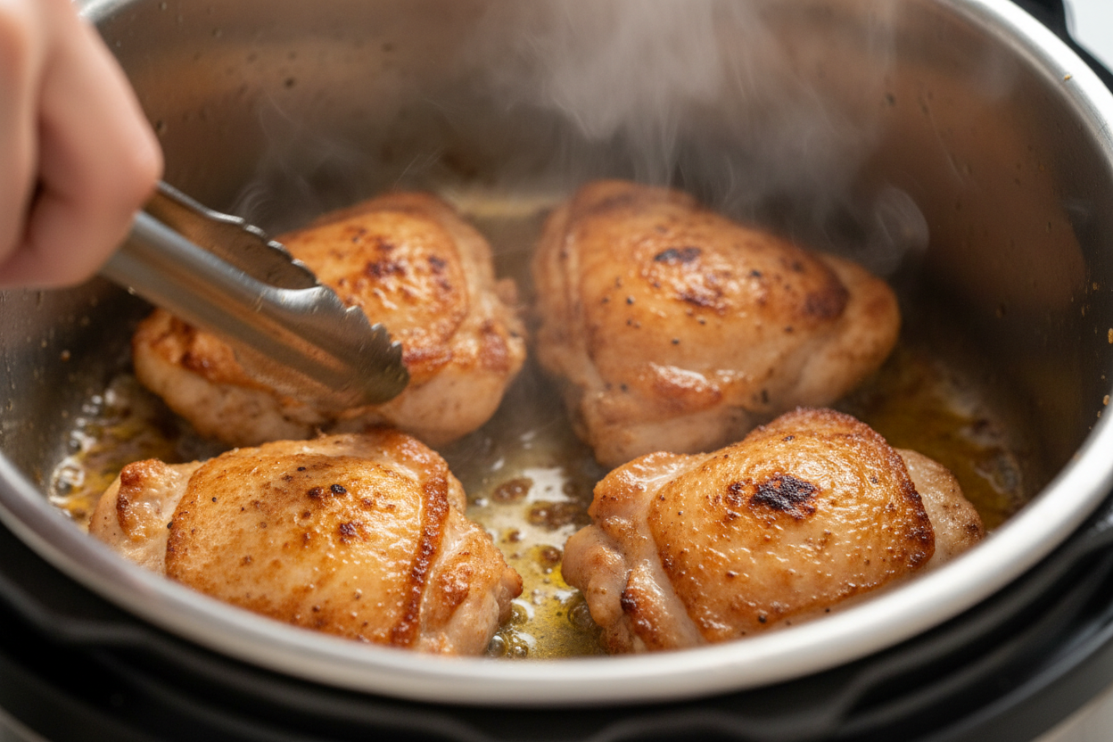Instant Pot Honey Garlic Chicken preparation step 1