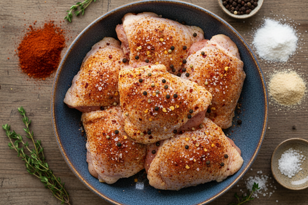 Juicy Baked Boneless Skinless Chicken Thighs preparation step 2