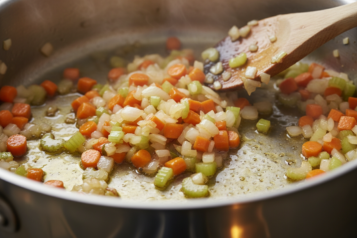 Lemon Chicken Orzo Soup preparation step 2