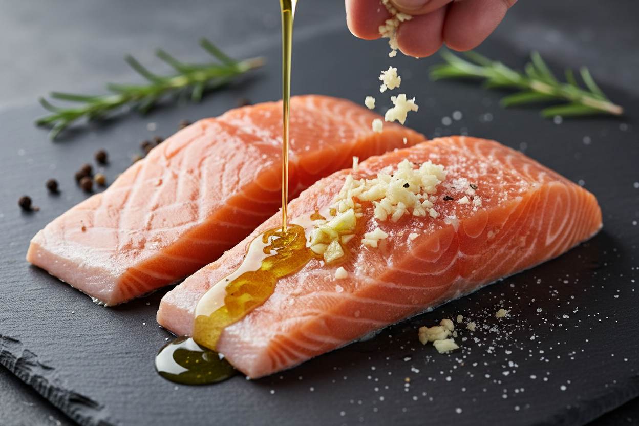 Lemon Dill Baked Salmon preparation step 2