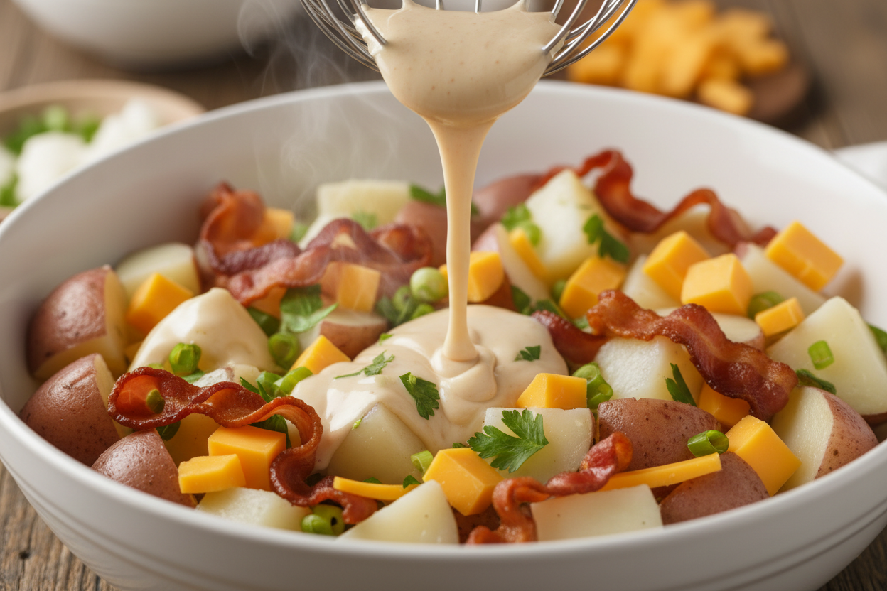 Loaded Baked Potato Salad preparation step 2