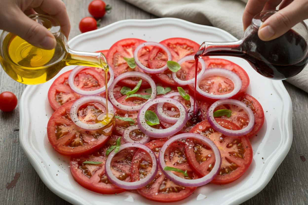 Marinated Tomatoes preparation step 2
