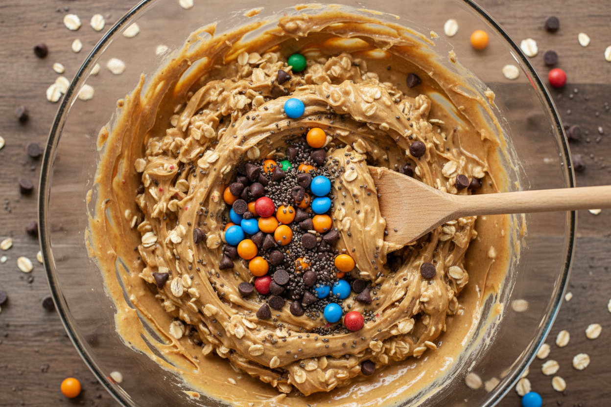 No-Bake Monster Cookie Energy Balls preparation step 2