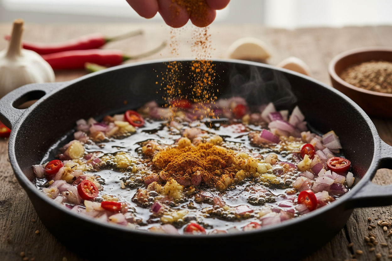 One-Pot Lentil Dahl in 30 Minutes preparation step 2
