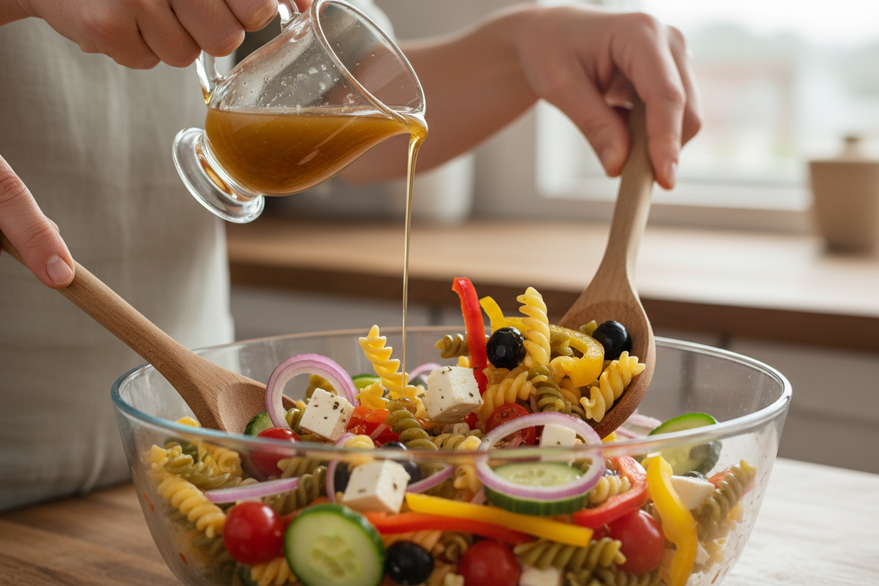 Pasta Salad preparation step 1