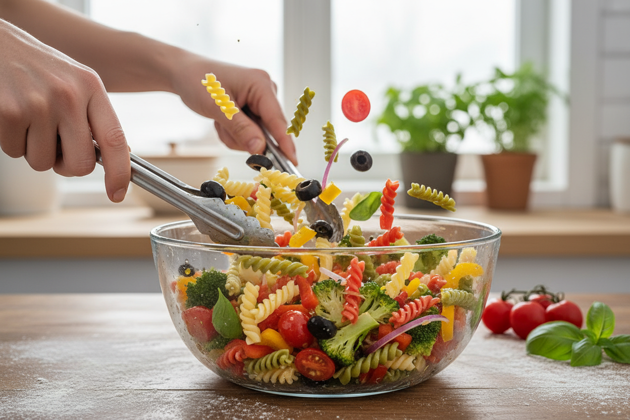 Pasta Salad Recipe preparation step 1