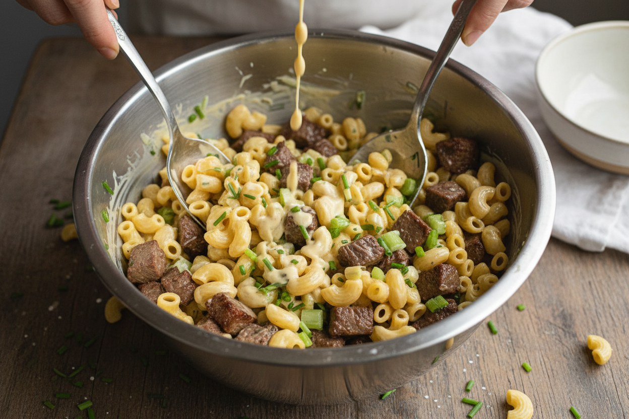 Portable Make-Ahead Pasta Salad Recipes for Camping preparation step 2