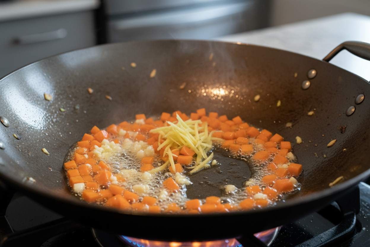 Quick and Healthy Vegetable Fried Rice preparation step 1
