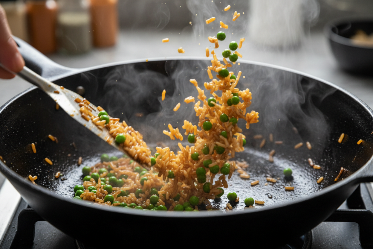 Quick and Healthy Vegetable Fried Rice preparation step 2