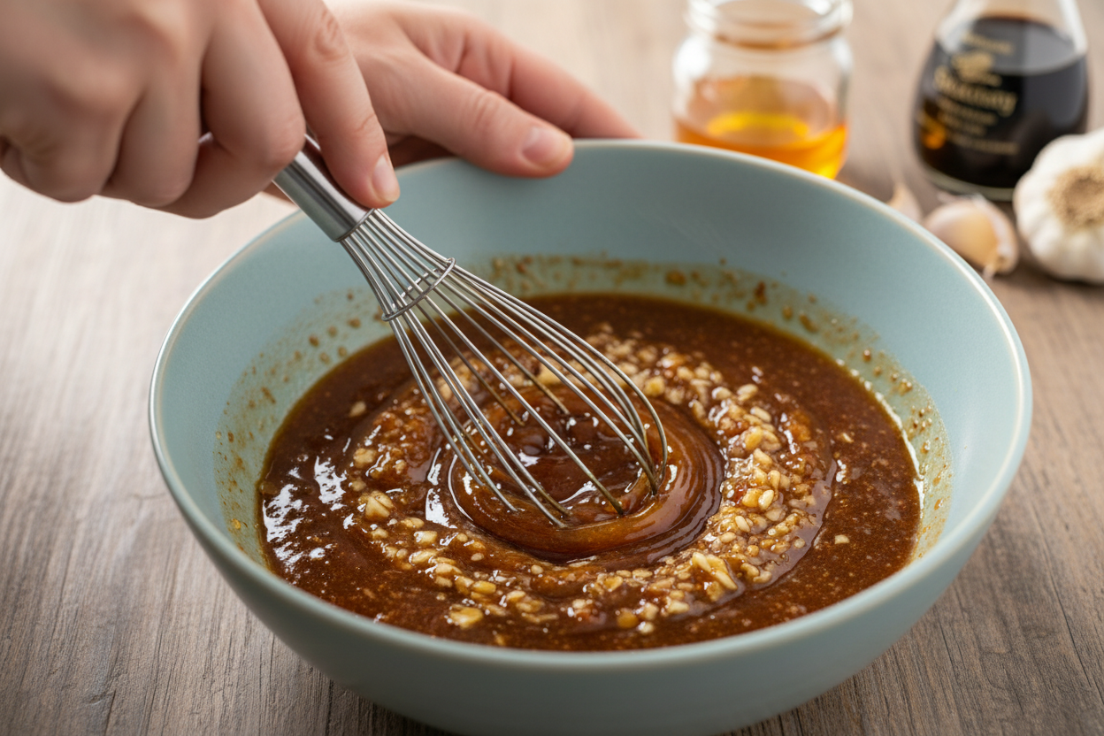 Slow Cooker Honey Garlic Chicken preparation step 1