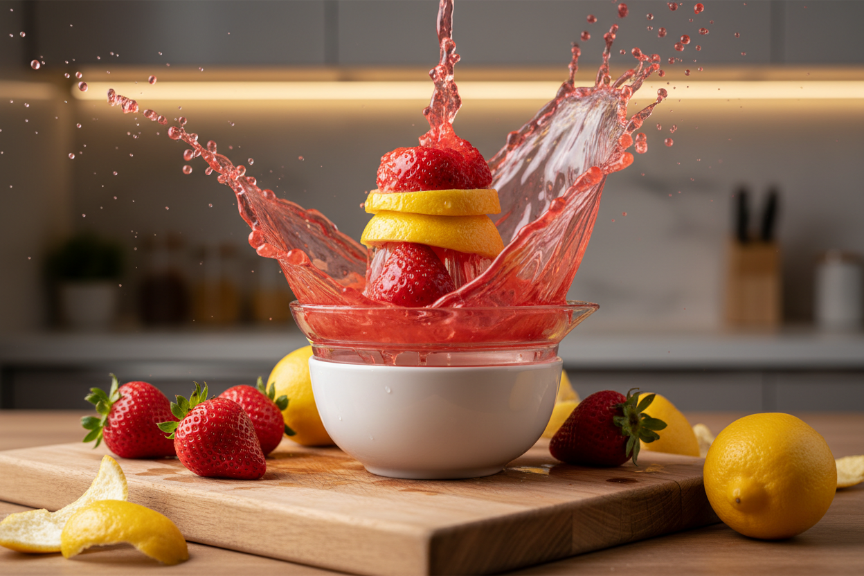 Strawberry Lemonade preparation step 1