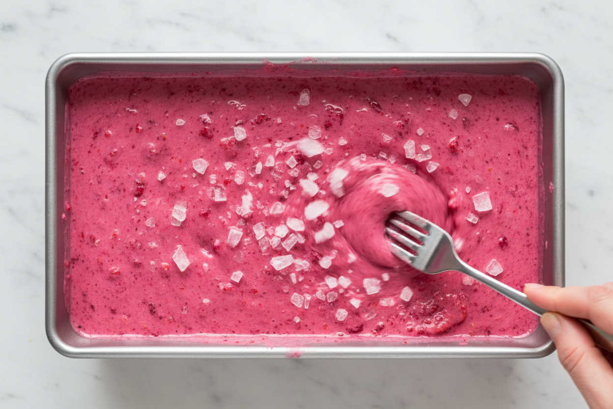 Strawberry Sorbet preparation step 2