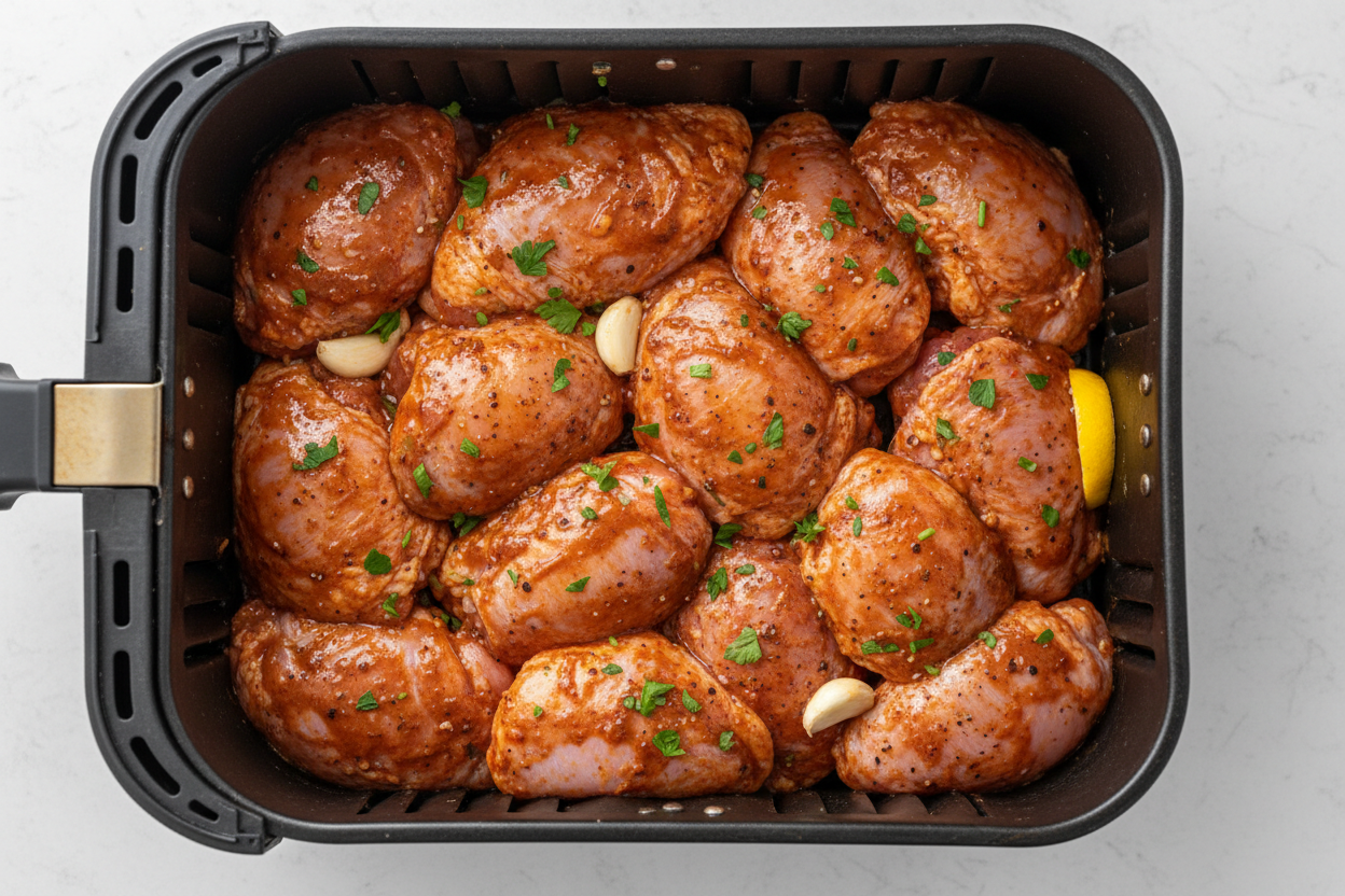 Sweet Chili Glazed Thai Boneless Chicken Thighs (Air Fryer) preparation step 2