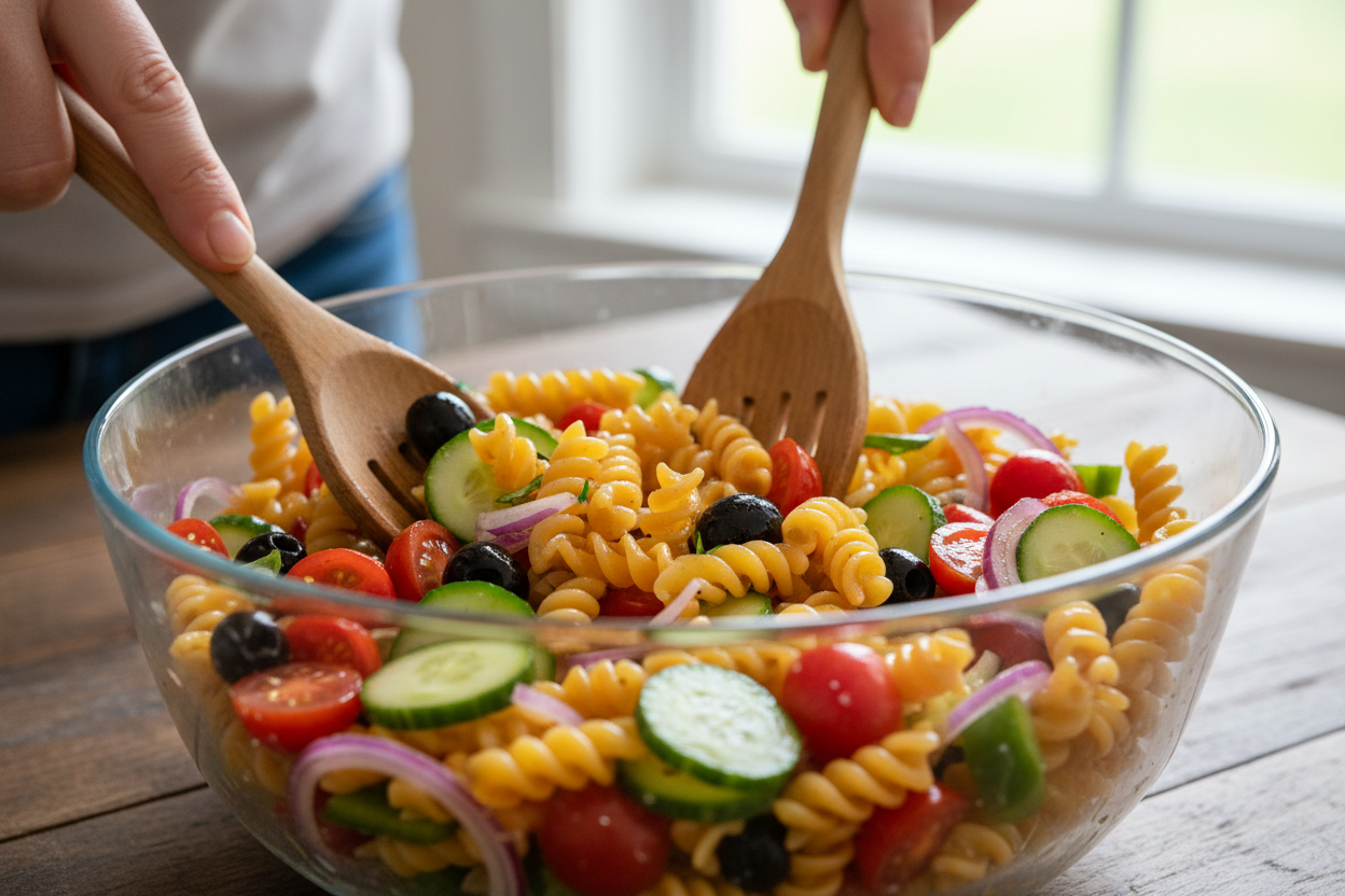 The Best Pasta Salad With Italian Dressing preparation step 1