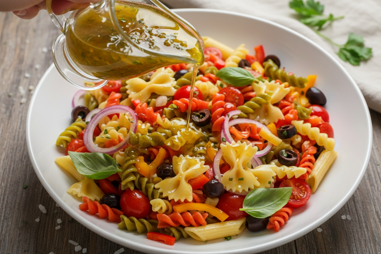 The Best Pasta Salad With Italian Dressing preparation step 2