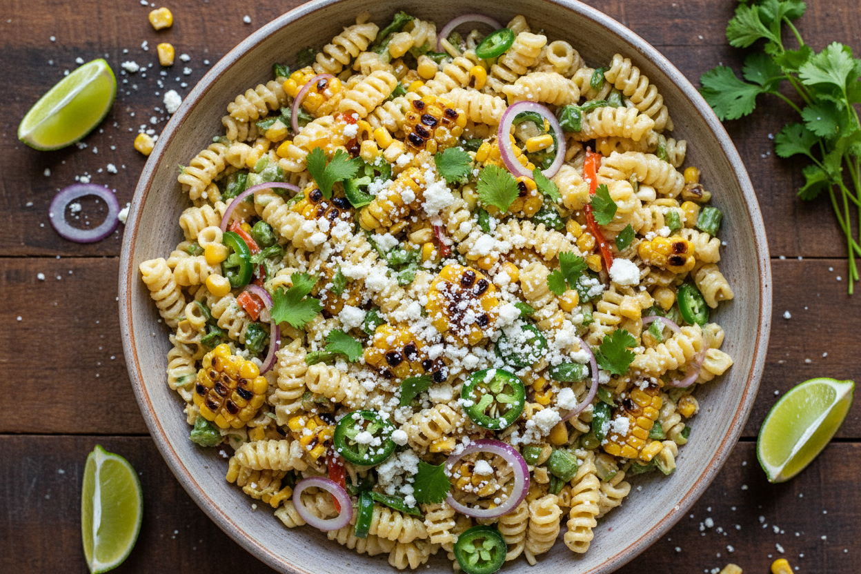 The Best Street Corn Pasta Salad preparation step 2