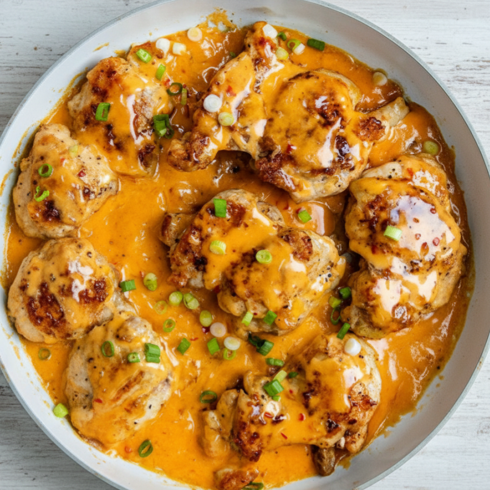 30-Minute Skillet Bang Bang Chicken Thighs Recipe