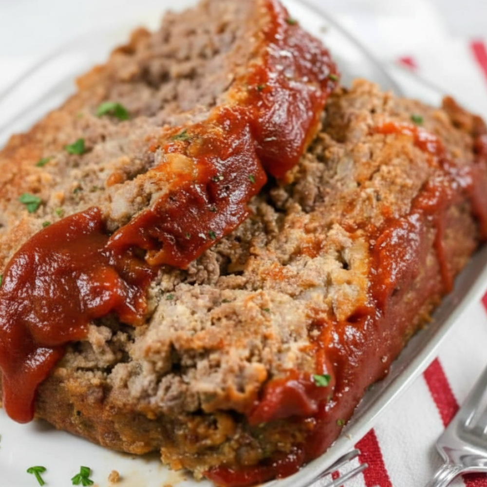Classic Homemade Meatloaf with Zesty Glaze