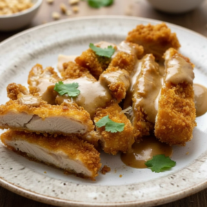 Crispy Asian-Style Peanut Chicken Recipe