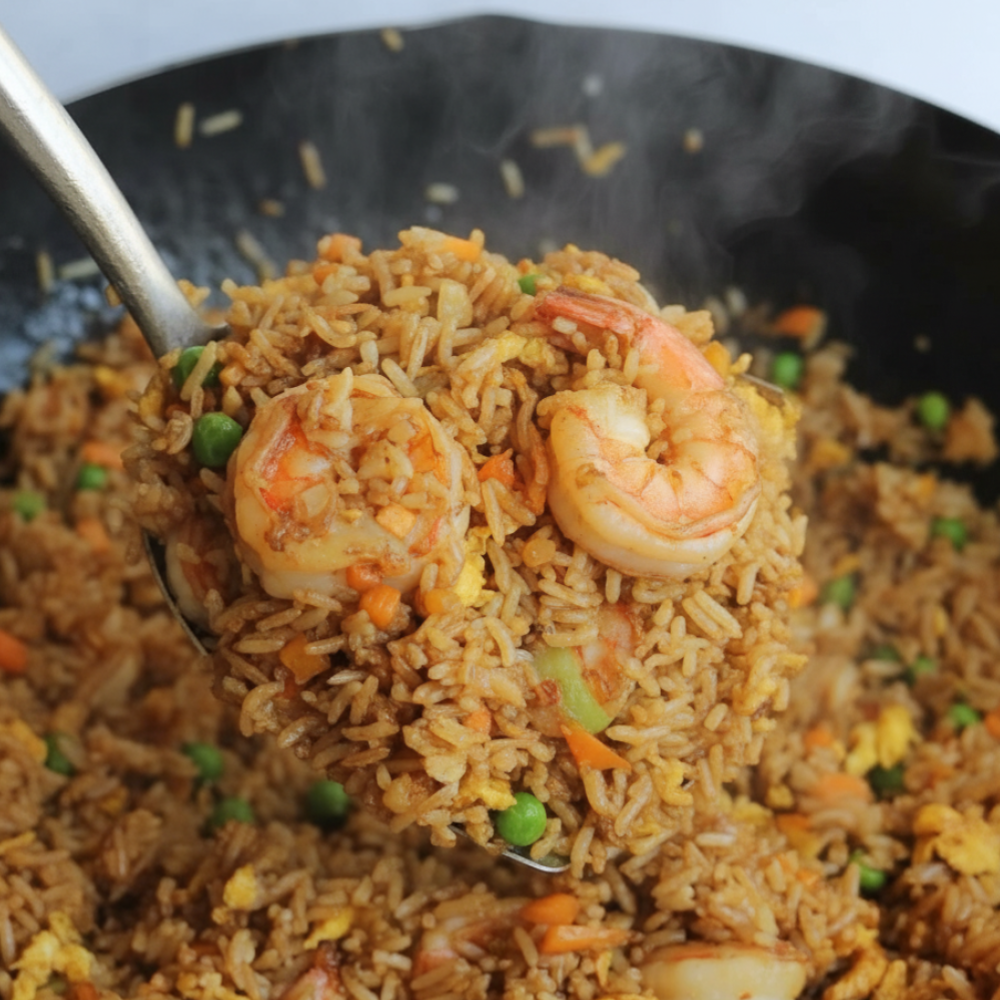 Authentic Takeout-Style Prawn and Rice Stir-Fry Recipe