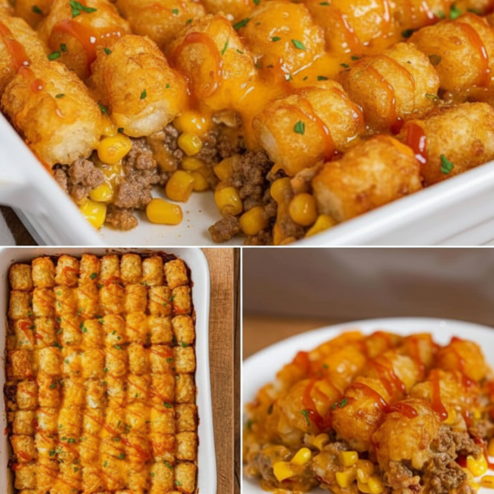 Easy Beef Tater Tot Bake: A Family-Favorite Weeknight Dinner