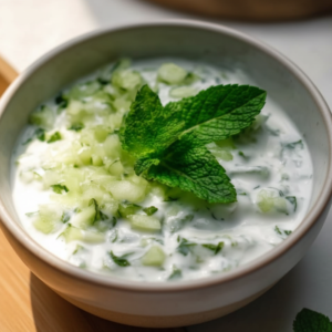 Easy Cucumber Mint Raita Recipe: Cooling Yogurt Dip
