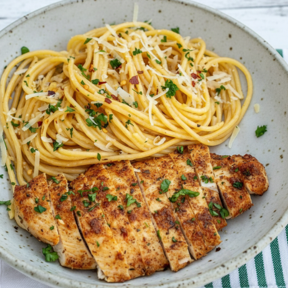 20-Minute Garlic Butter Chicken Pasta Recipe