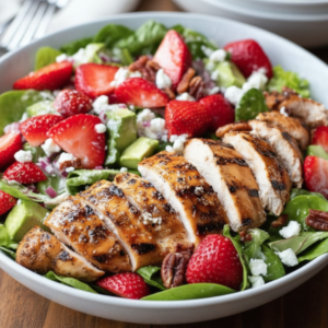 Fresh Grilled Chicken Strawberry Salad Recipe